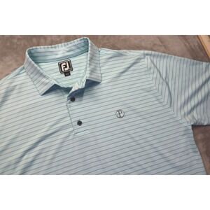 FJ FootJoy The Palisades Country Club Golf Polo Shirt XL Athletic Fit Charlotte